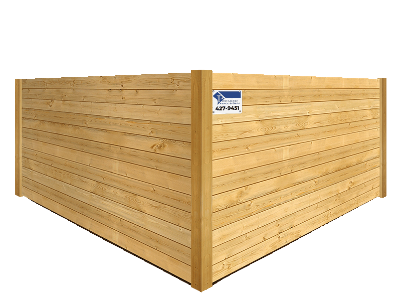 Harvest AL horizontal style wood fence