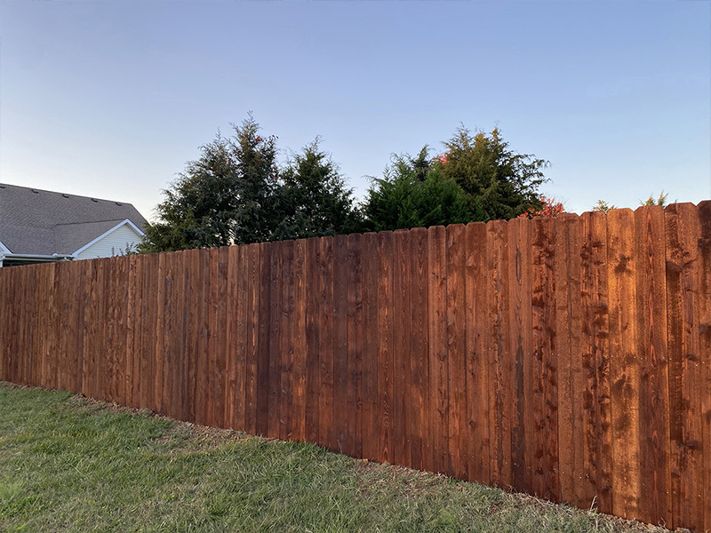 Harvest Alabama wood privacy fencing